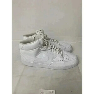 .465 Nike Mens Court Vision Mid Sneakers, White/White-US 15 MENS